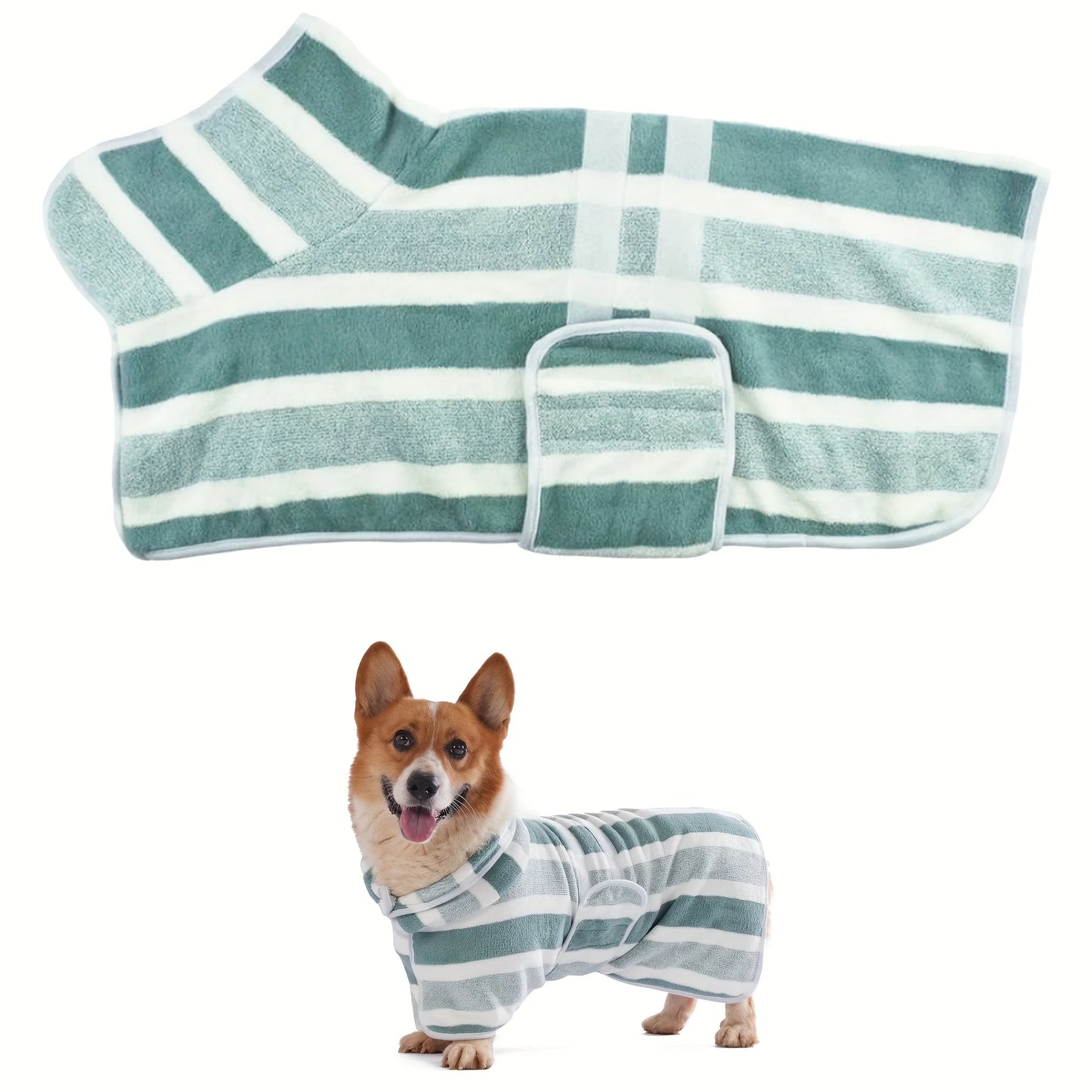 🐶 Super Absorbent Dog Bathrobe