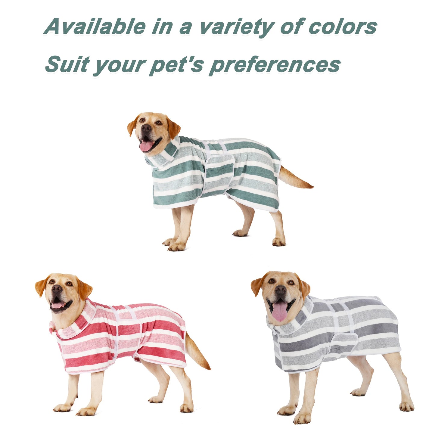 🐶 Super Absorbent Dog Bathrobe