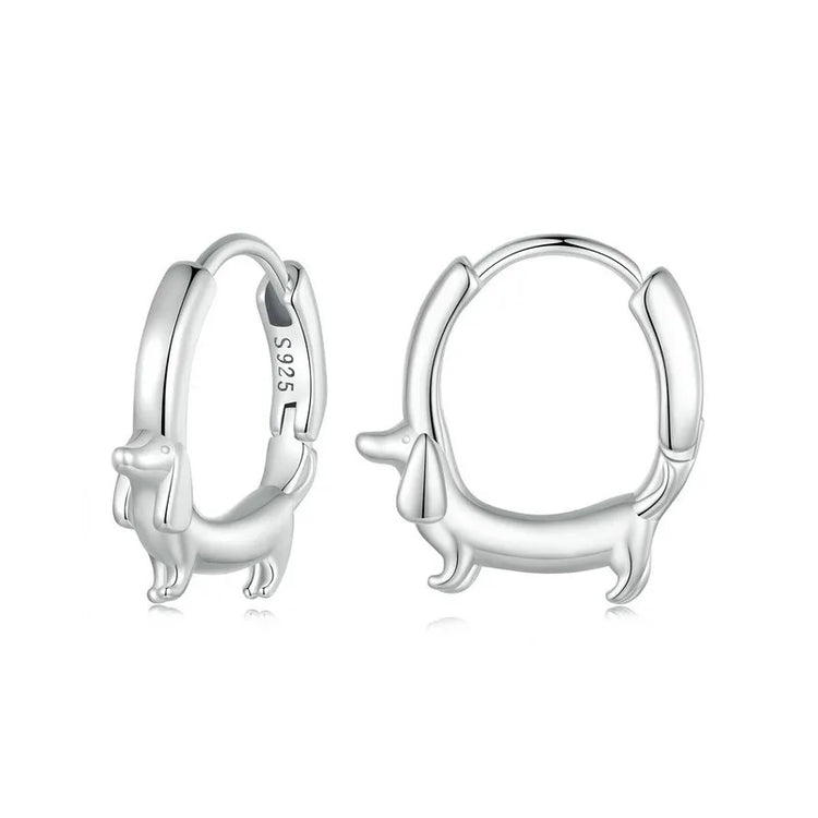 Doggies Merch® Dachshund Dog Hoop Earrings