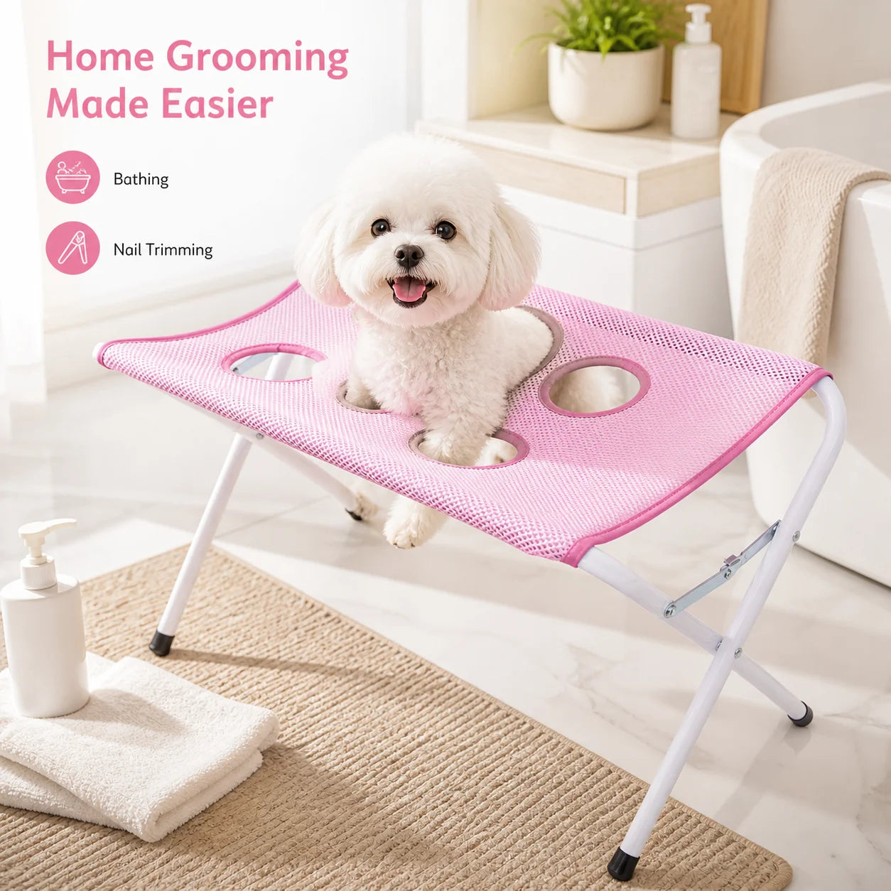 GroomEase™ Pet Grooming Hammock