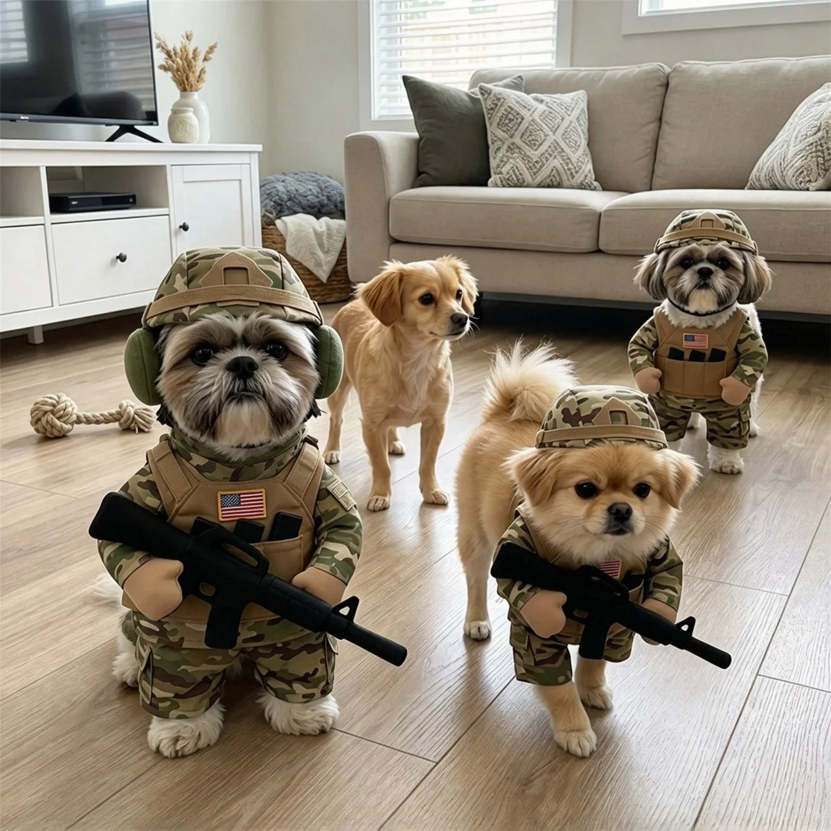 🪖 Major Woof™ Tactical Dog Costume