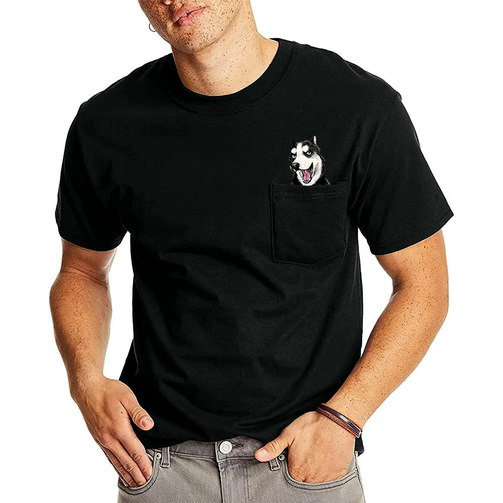 Doggies Merch® Husky Pocket Tee