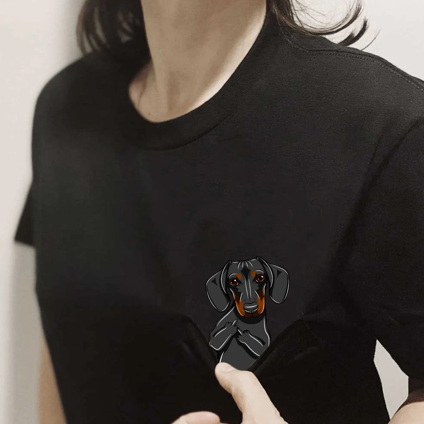 Doggies Merch® Dachshund Pocket Tee