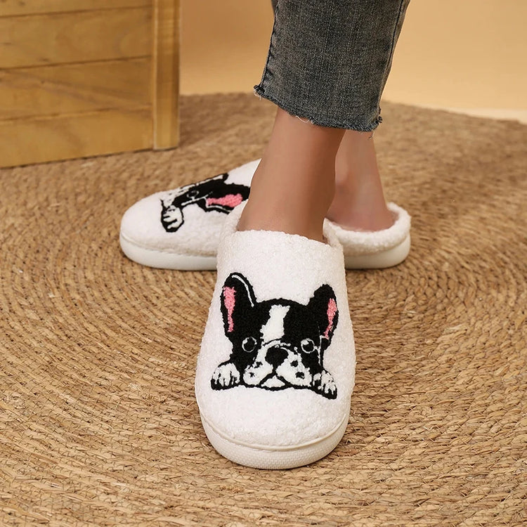 🐾 French Bulldog Slippers – Cozy Comfort with Canine Charm