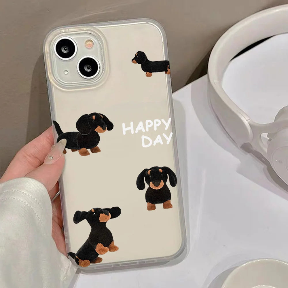 Doggies Merch® Dachshund Apple iPhone Cases