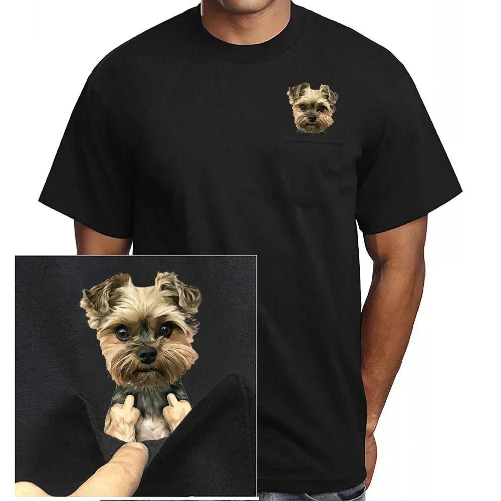 Doggies Merch® Yorkie Pocket Tee