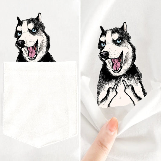Doggies Merch® Husky Pocket Tee
