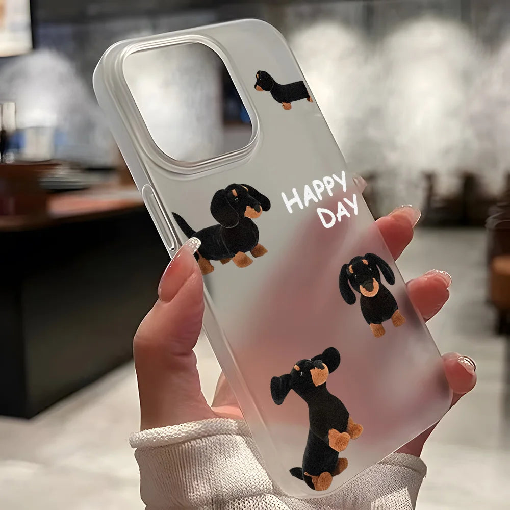 Doggies Merch® Dachshund Apple iPhone Cases