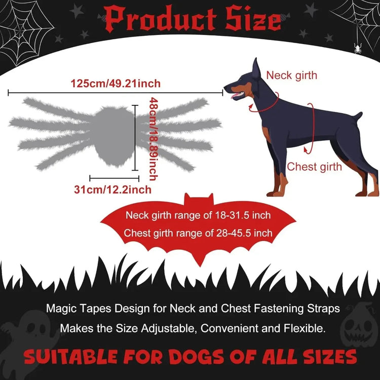 Doggies Merch®  🕷️ Spooky Spider Dog Costume