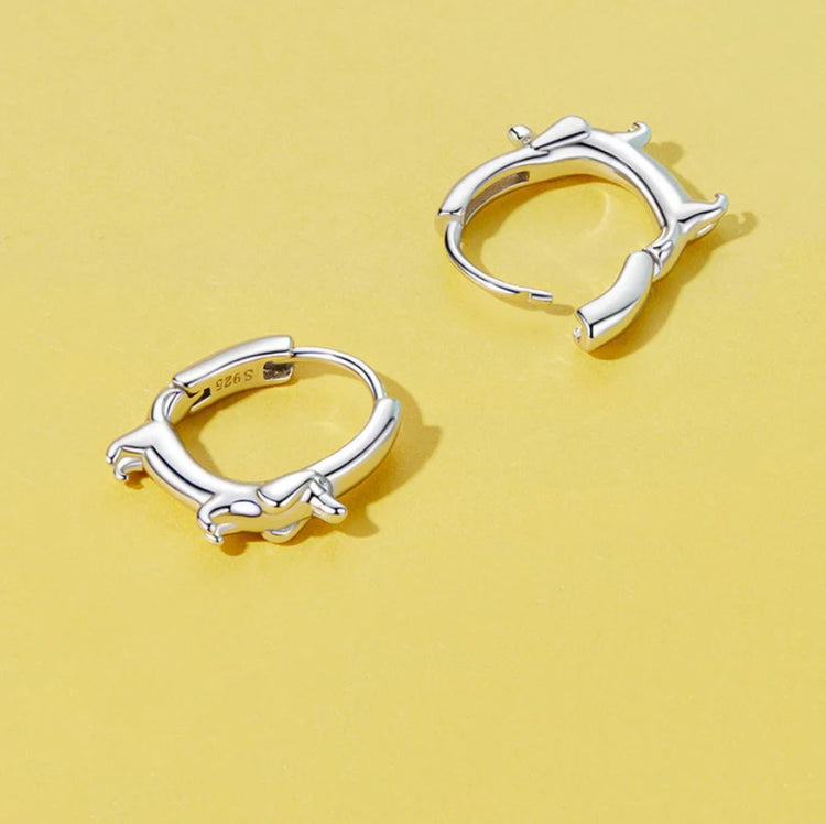 Doggies Merch® Dachshund Dog Hoop Earrings