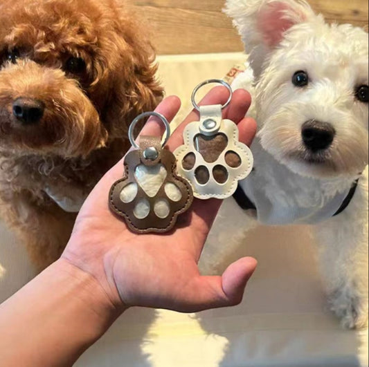 🐾 Memorial Pet Hair Keychain – Keep Their Memory Close