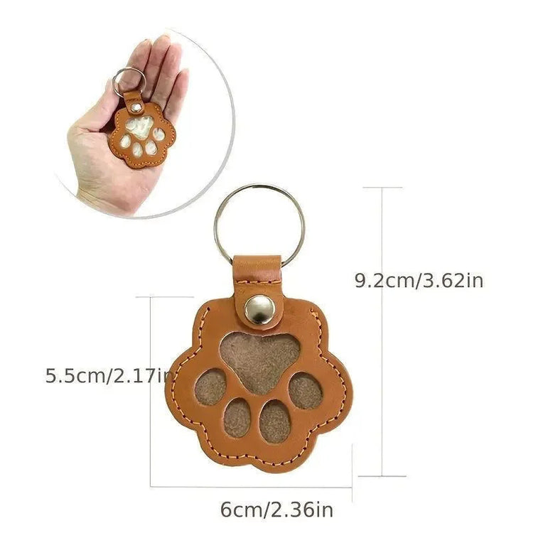 🐾 Memorial Pet Hair Keychain – Keep Their Memory Close