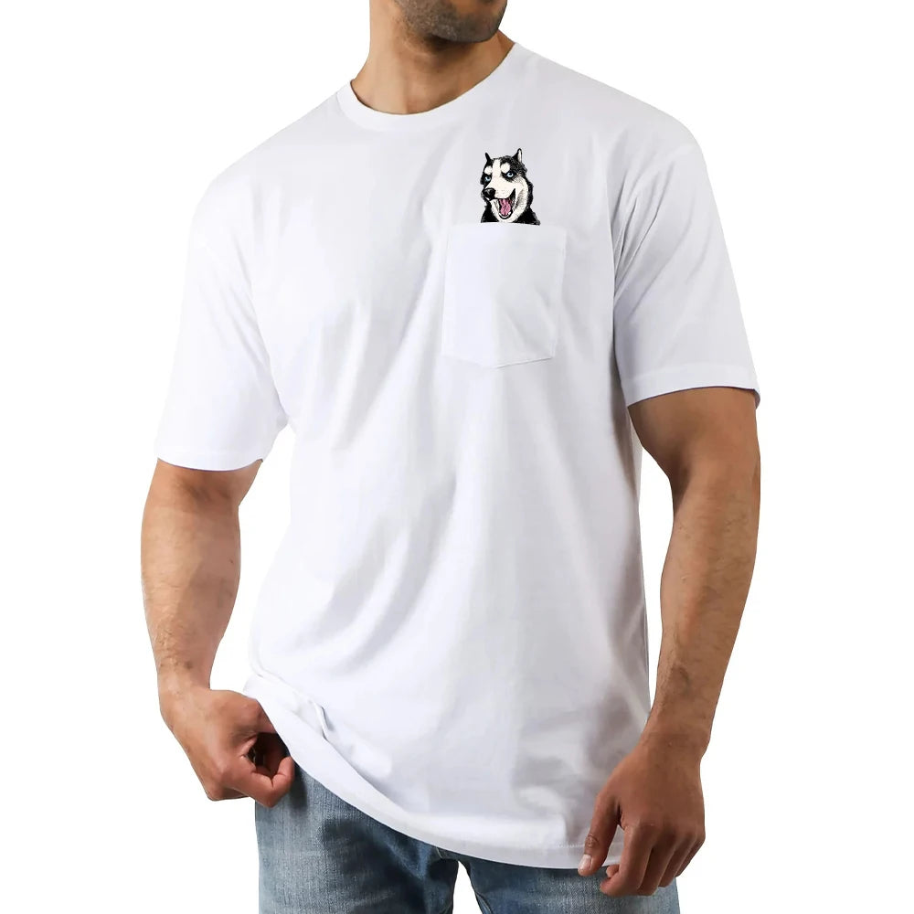 Doggies Merch® Husky Pocket Tee