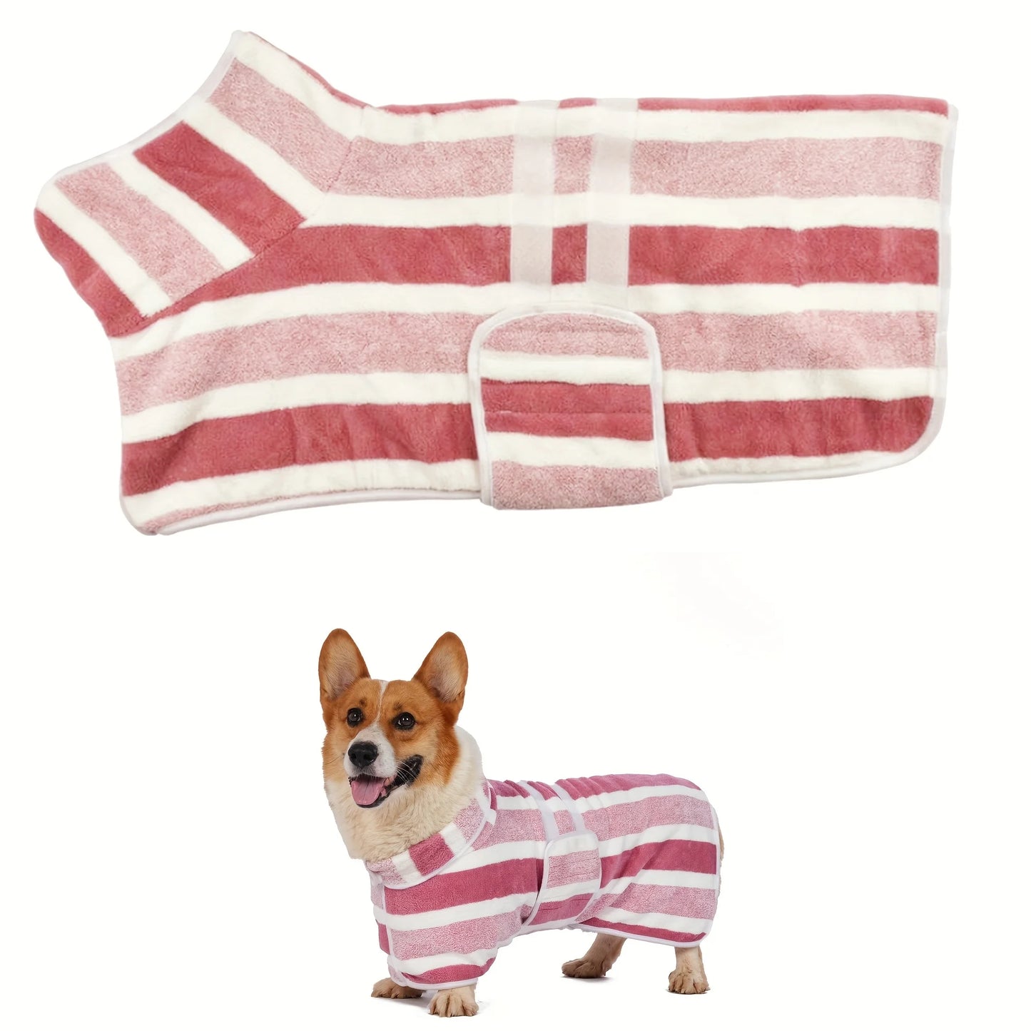 🐶 Super Absorbent Dog Bathrobe