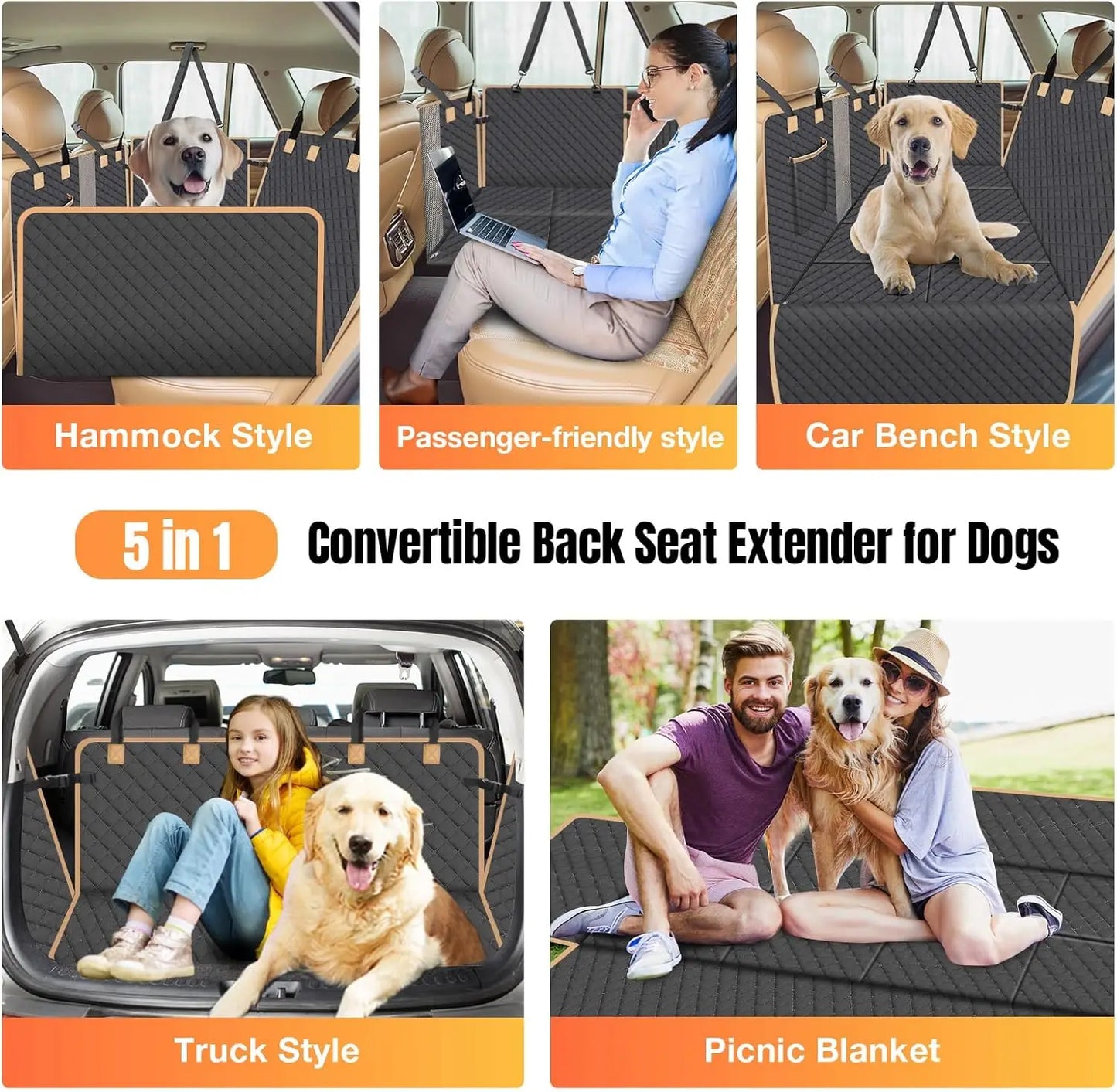 Doggies Merch® Car Seat Cover with Extender