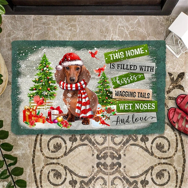 Doggies Merch® Dachshund "HOLIDAY EDITION" Doormat