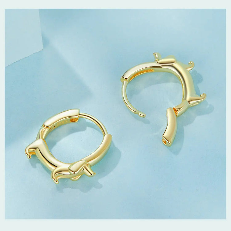 Doggies Merch® Dachshund Dog Hoop Earrings