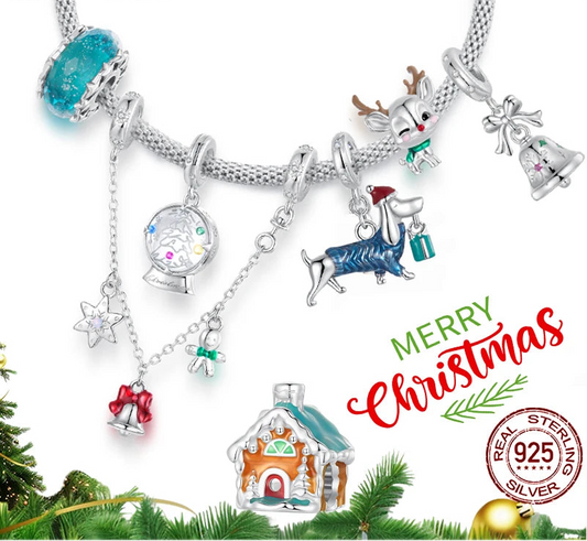 🎄 Dachshund Christmas Sterling Silver Jewelry