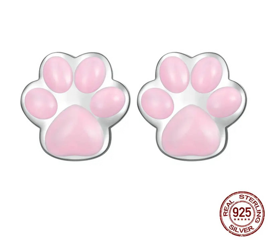 PinkPaw Sterling Silver Earrings