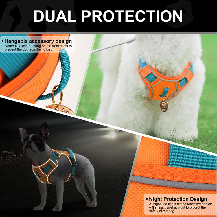 Doggies Merch® Non Pull Reflective Harnesses