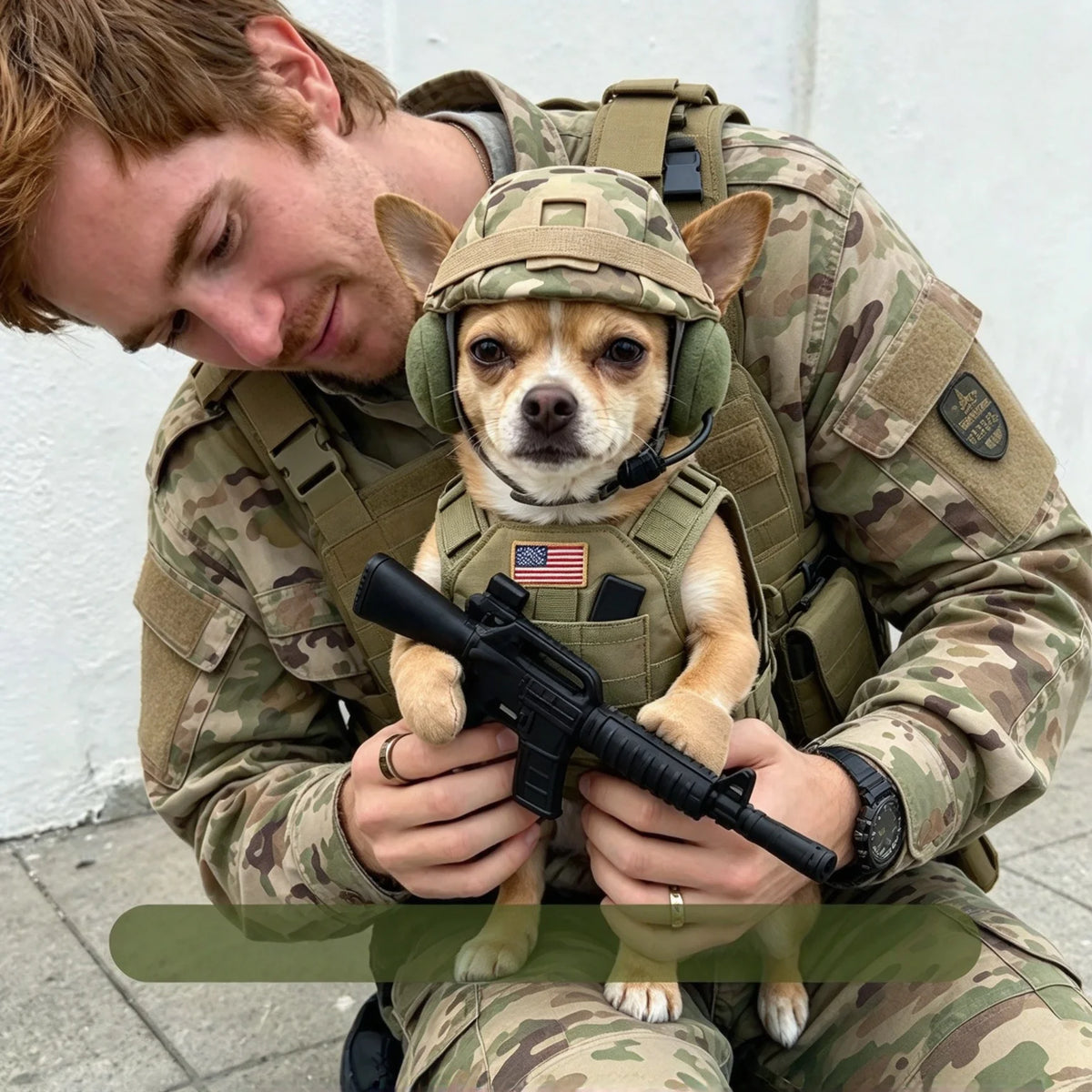 🪖 Major Woof™ Tactical Dog Costume