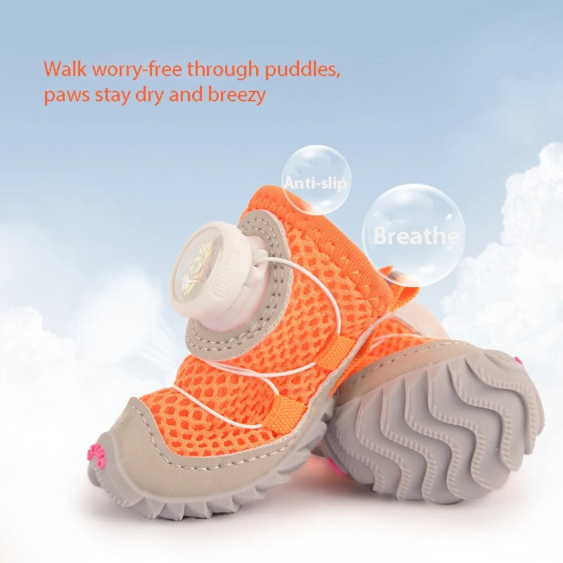 PawTrek Reflective Mesh Dog Sneakers
