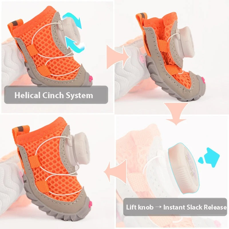 PawTrek Reflective Mesh Dog Sneakers