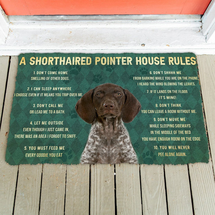 Doggies Merch® GSP "HOUSE RULES" Doormat