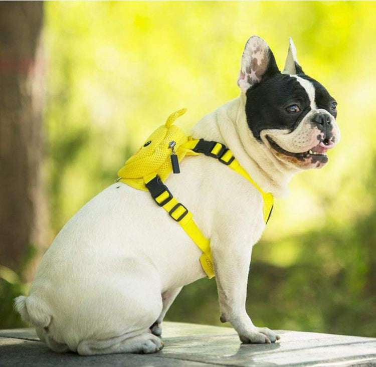 Doggies Merch® Wack Wack Ducky Dog Backpack Harness Set