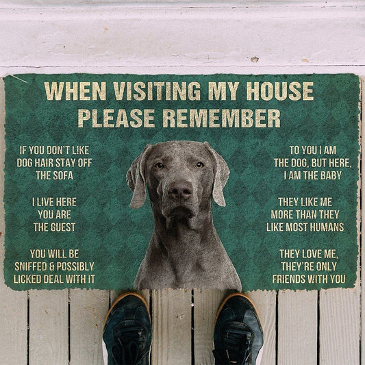 Doggies Merch® Weinmarner "HOUSE RULES" Doormat