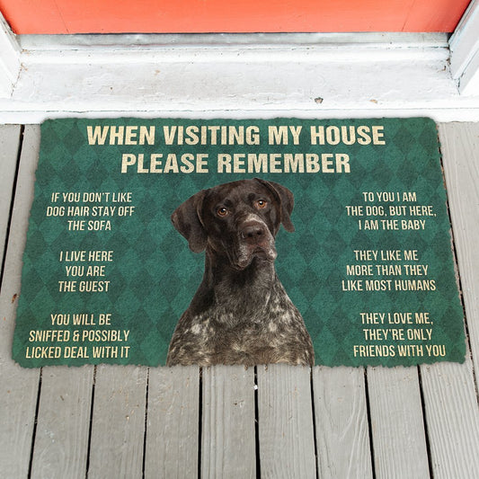 Doggies Merch® GSP "HOUSE RULES" Doormat Ver. 2