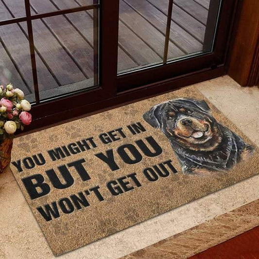 Doggies Merch® Rottweiler "YOU WON'T GET OUT" Doormat