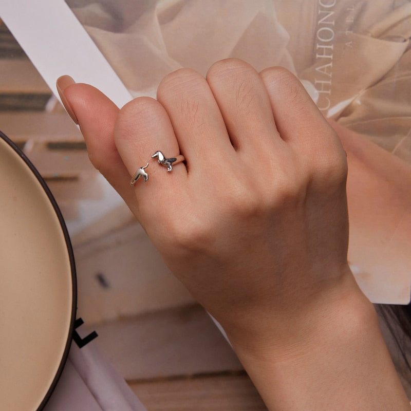 Doggies Merch® Dachshund Ring & Earrings