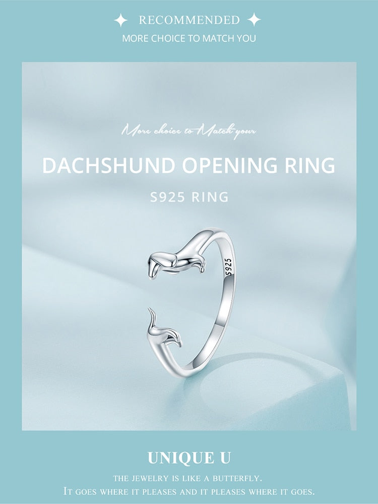 Doggies Merch® Dachshund Ring & Earrings