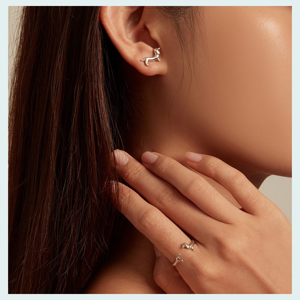 Doggies Merch® Dachshund Ring & Earrings