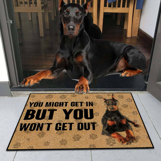 Doggies Merch® Doberman "YOU WON'T GET OUT" Doormat