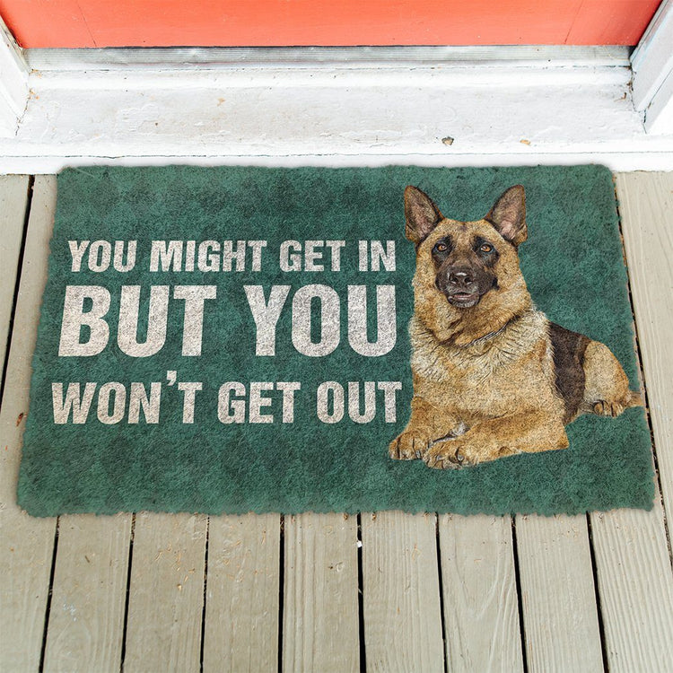 Doggies Merch® German Shepherd "You won't get out" Doormat