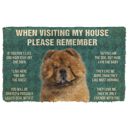 Doggies Merch® Chow Chow "HOUSE RULES" Doormat