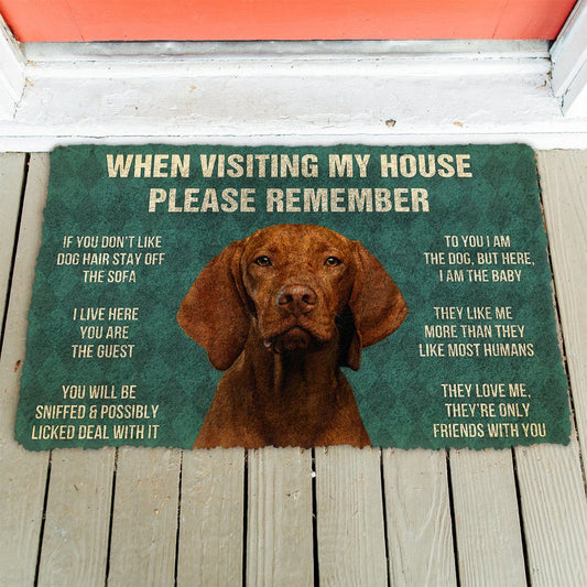 Doggies Merch® Viszla "HOUSE RULES" Doormat