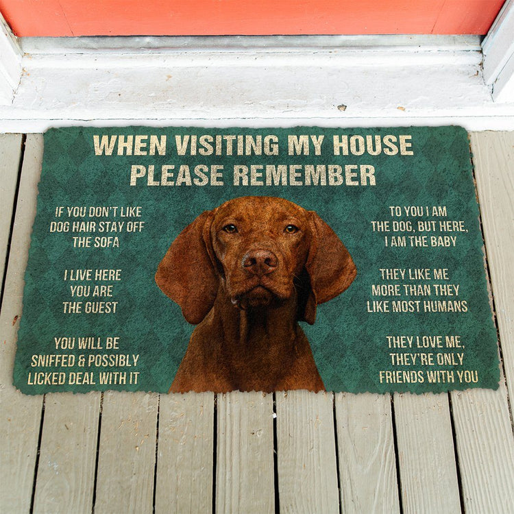 Doggies Merch® Viszla "HOUSE RULES" Doormat