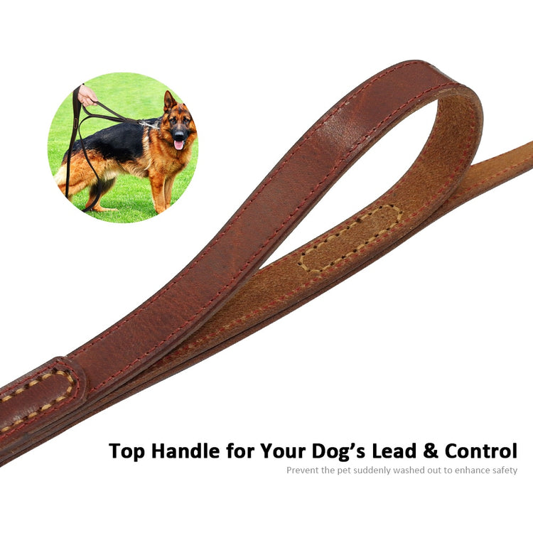 Doggies Merch® Geniune Leather Leash