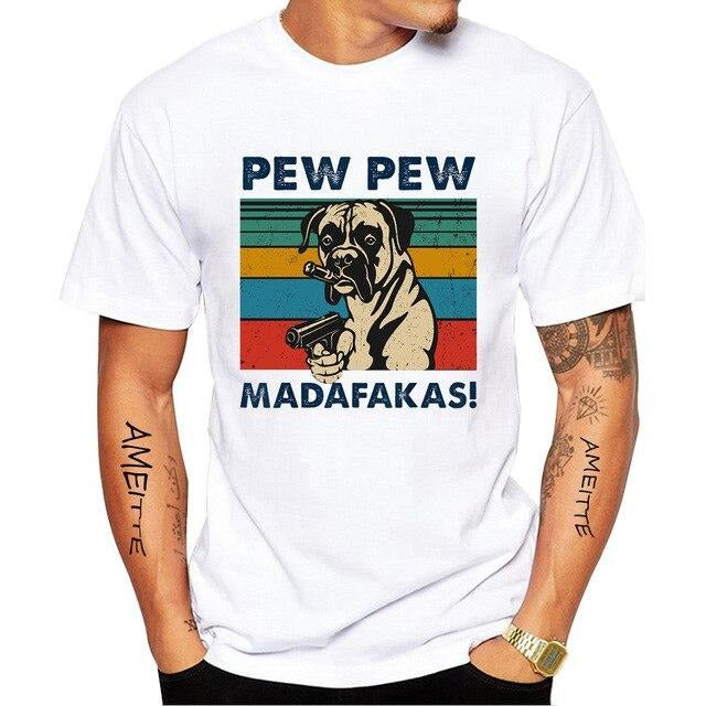 Doggies Merch® Boxer Pew Pew Madafakas Tees