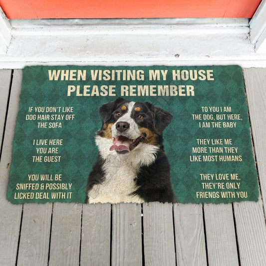 Doggies Merch® Australian Shepherd "HOUSE RULES" Doormat Ver.2