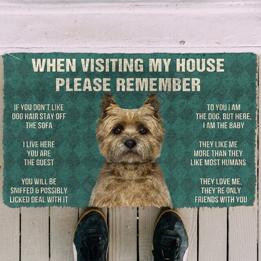 Doggies Merch® Yorkie "HOUSE RULES" Doormat Ver. 2