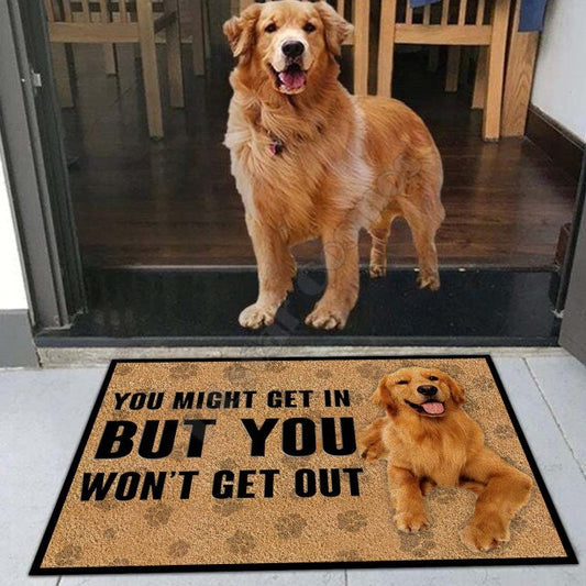 Doggies Merch® Golden Retriever "YOU WON'T GET OUT" Doormat