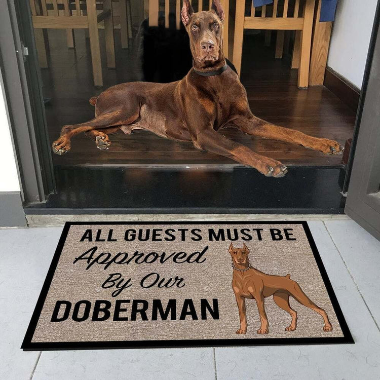 Doggies Merch® Doberman "APPROVAL" Doormat