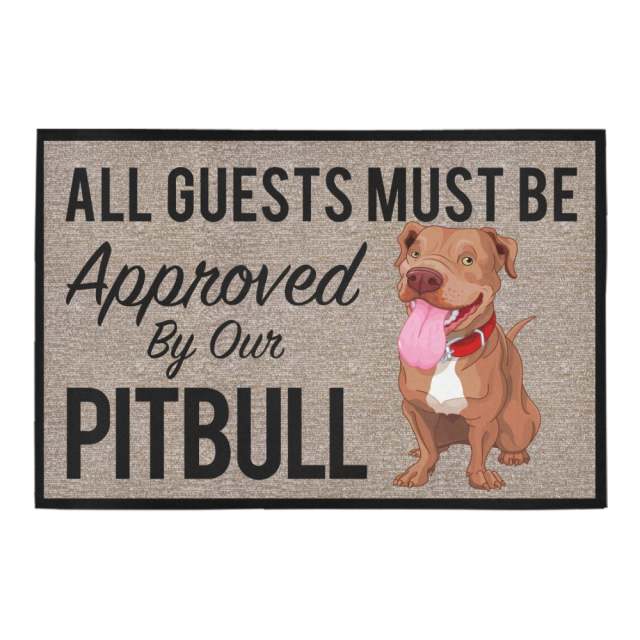 Doggies Merch® Pitbull "APPROVAL" Doormat
