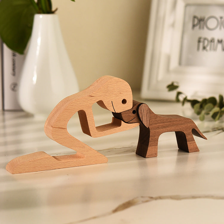 Doggies Merch® Handmade Wood Decor Sculptures