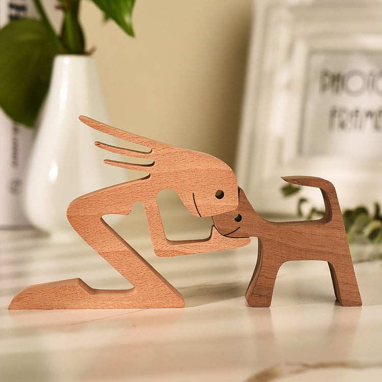 Doggies Merch® Handmade Wood Decor Sculptures