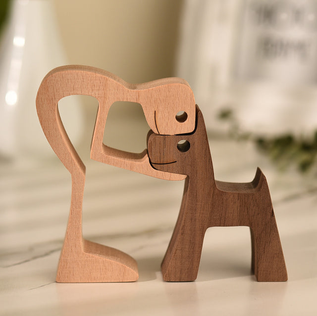 Doggies Merch® Handmade Wood Decor Sculptures